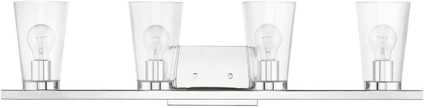 Livex Lighting Cityview 4 - Light Vanity in  Polished Chrome