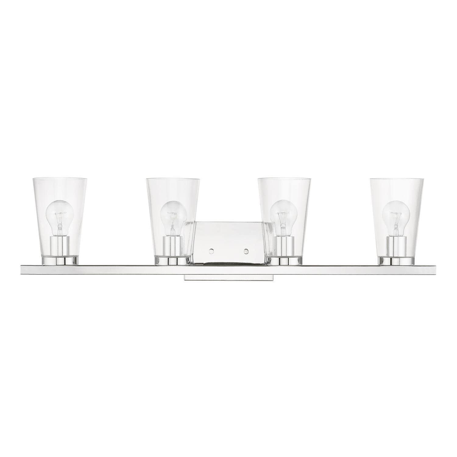 Livex Lighting Cityview 4 - Light Vanity in  Polished Chrome