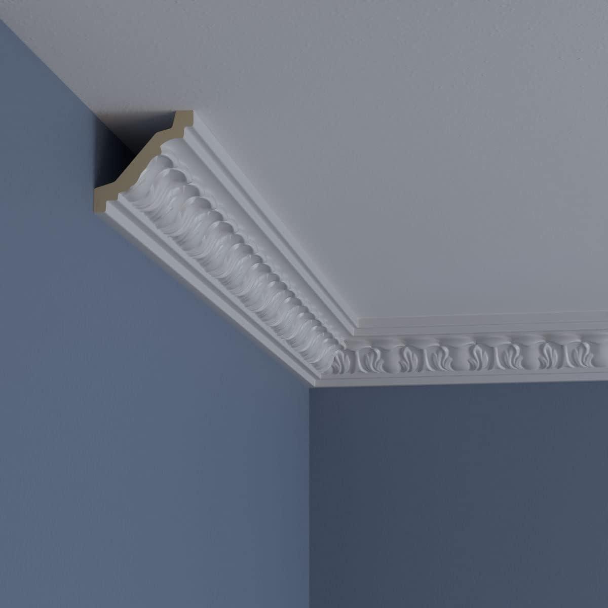 Ekena Millwork Whitman 2.5'' H x 96.13'' W x 2.5'' D Urethane Crown