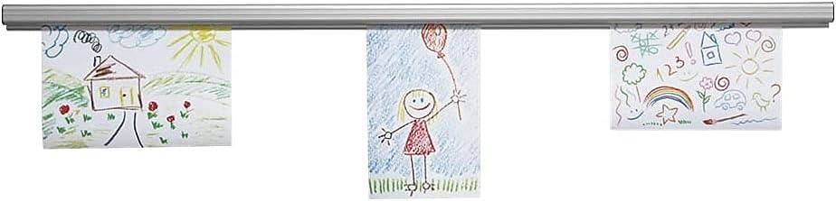 Grip-a-Strip® Display Rail, 4 Feet, Satin, Regular Size