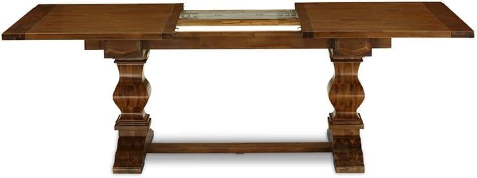 Lassale Removable Leaf Acacia Solid Wood Dining Set