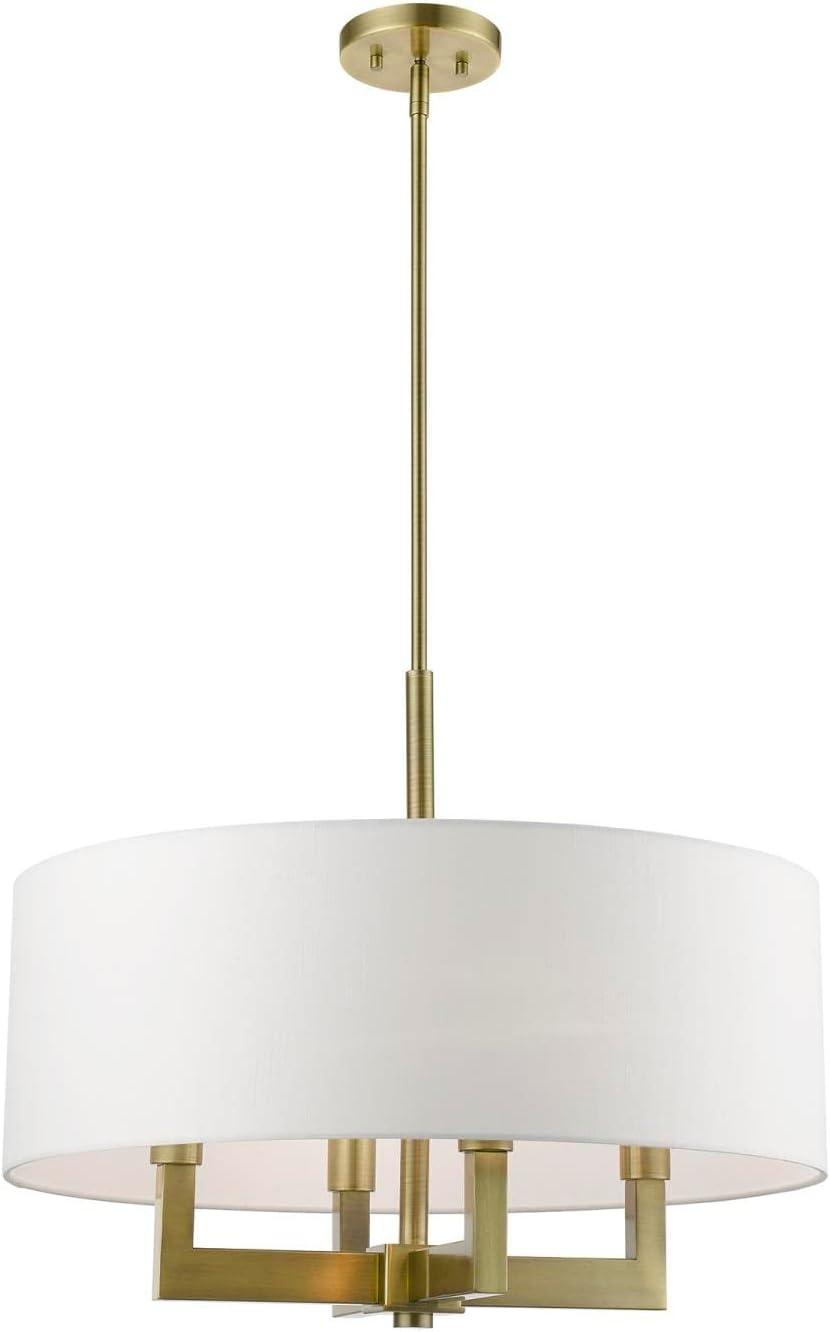 Livex Lighting Cresthaven 4 - Light Chandelier in  Antique Brass