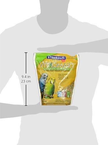Vitakraft Vita Smart Gourmet Parakeet Food - Vitamin-Fortified - Daily Pet Bird Food
