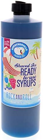 Hypothermias Shaved Ice & Snow Cone Syrup Variety Pack - Blue Raspberry, Tiger's Blood, Dreamcicle - 100% Pure Cane Sugar in a Gift Box