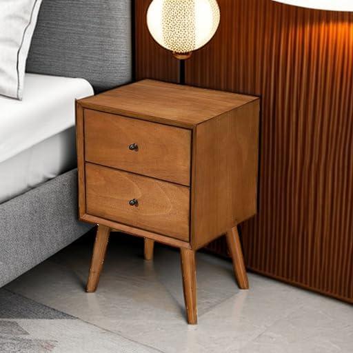 Williams 2 - Drawer Nightstand in Acorn/White