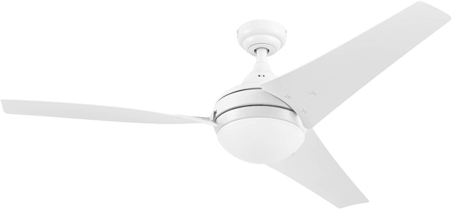Prominence Home 51873-45 52 in. Remote Control Contemporary Indoor LED Ceiling Fan with Light - White