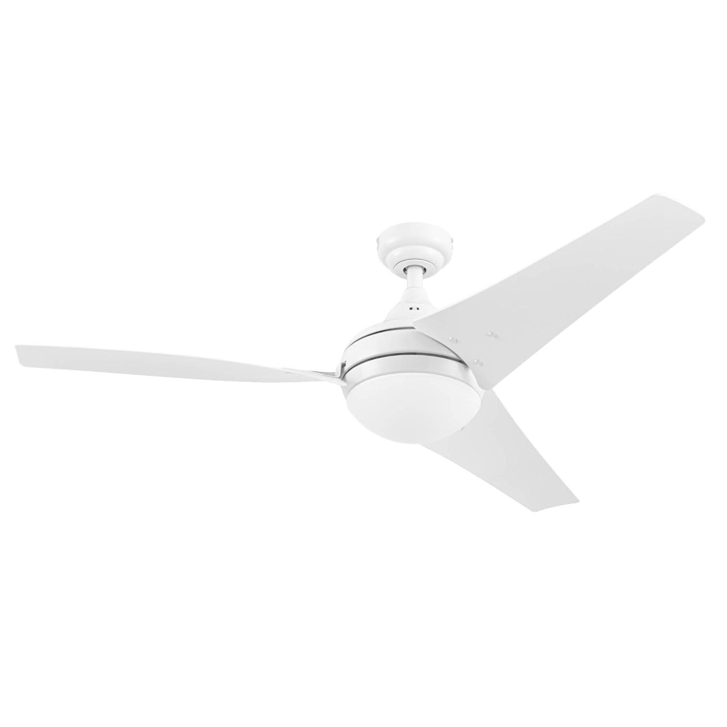 Prominence Home 51873-45 52 in. Remote Control Contemporary Indoor LED Ceiling Fan with Light - White