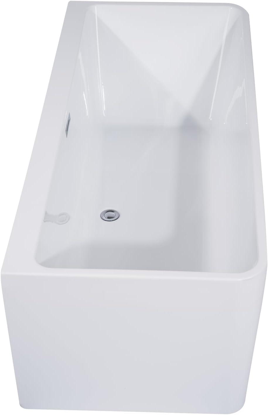 67'' x 29.4'' Freestanding Soaking Acrylic Bathtub