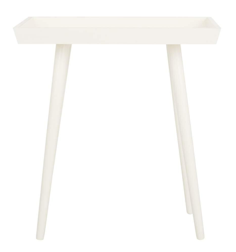 George Oliver Corlien Solid Wood Tray Top End Table