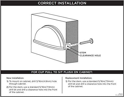 3" Center to Center Cup/Bin Pull