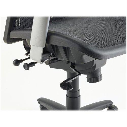Lorell ErgoMesh Series High-Back Mesh Chair Black Mesh Seat - Mesh Back - Plastic, Steel Frame - Black - 28.5" Width x 28.5" Depth x 51" Height - 1 Each