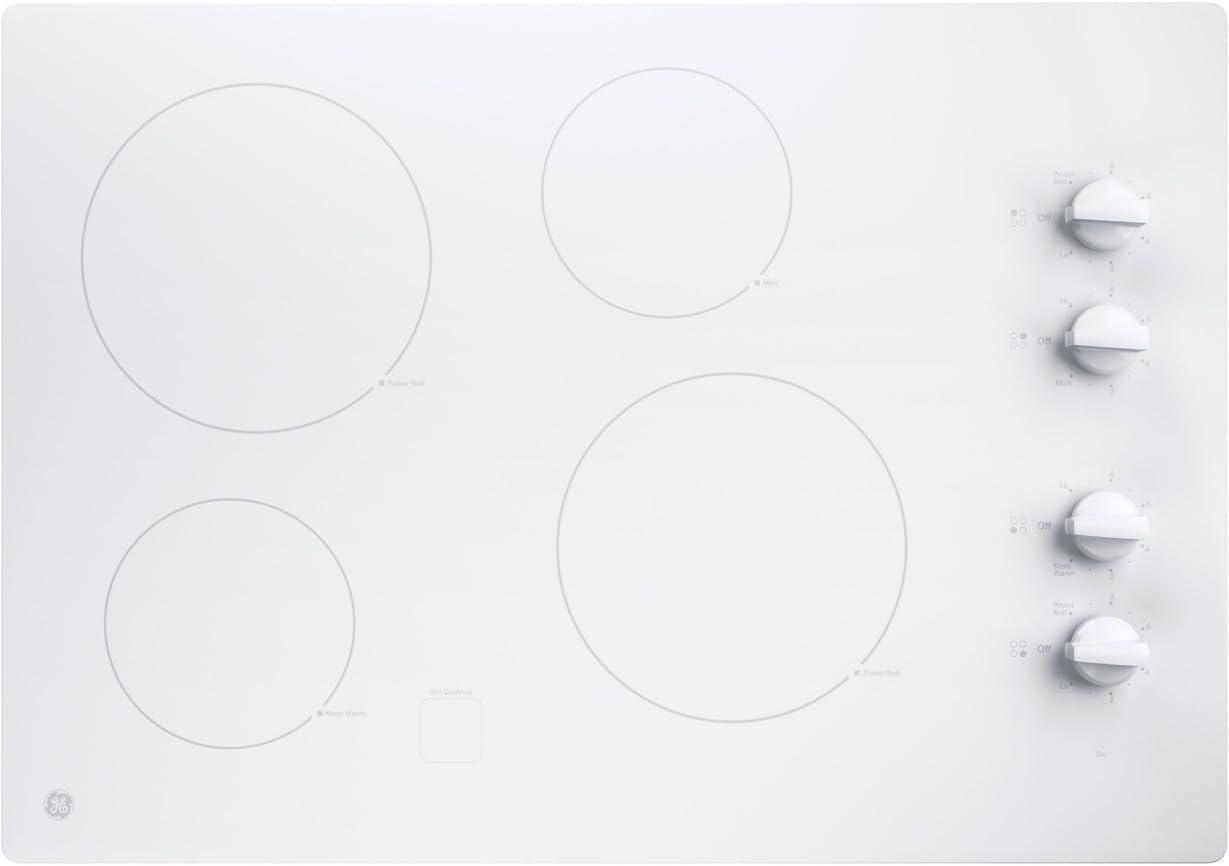 GE 30" Built-In Knob Control Electric Cooktop