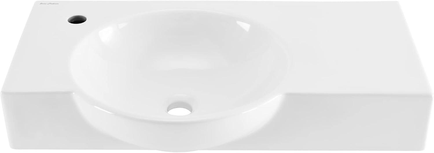 Château 30" Left Side Faucet Wall-Mount Bathroom Sink