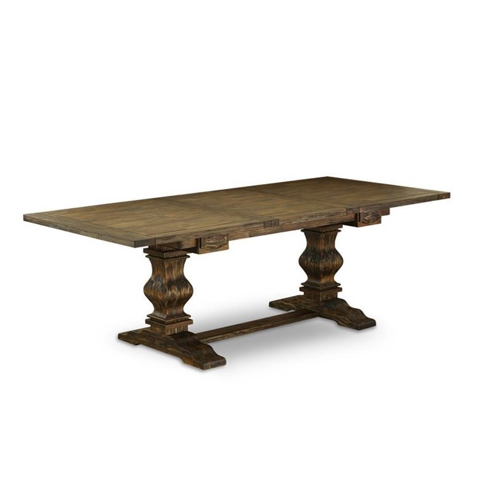 Lassale Removable Leaf Solid Wood Dining Set