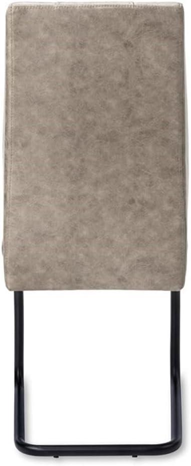 Dining Chair Set Of 2 Side Upholstered Kitchen Dining Room Fabric Beige