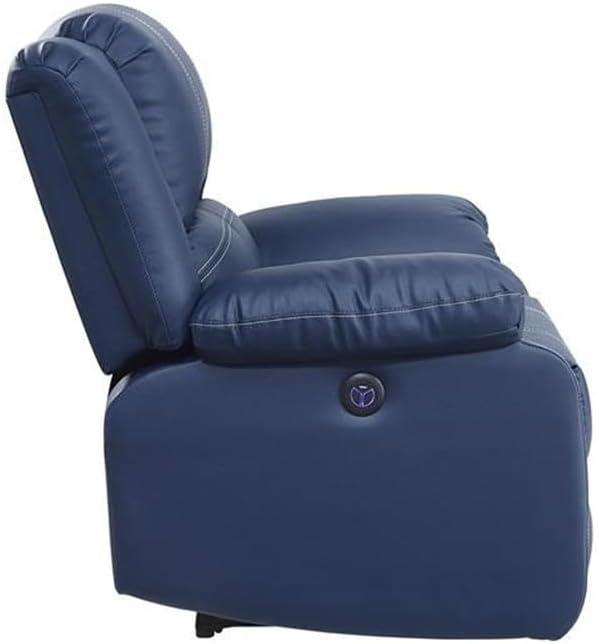 ACME Zuriel Power Motion Sofa in Blue PU