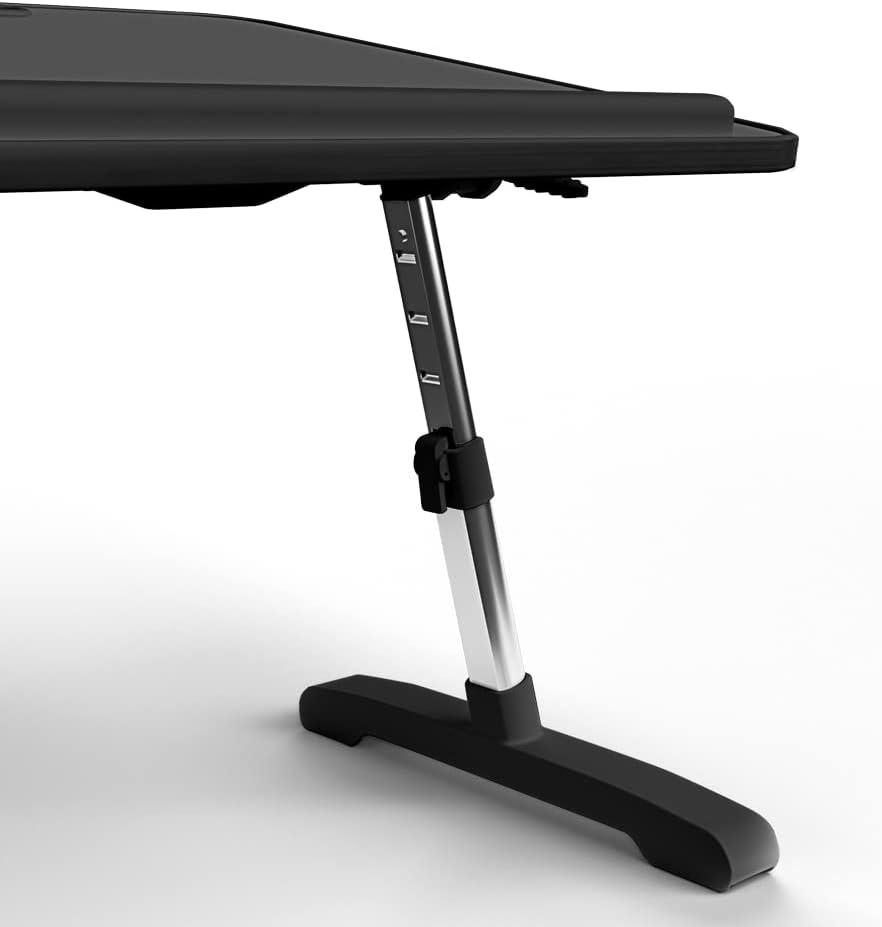 Limitless TotalDesk Portable Workstation Lap Desk with 12.3" Adjustable Height and Tilt 5.8lb - Black