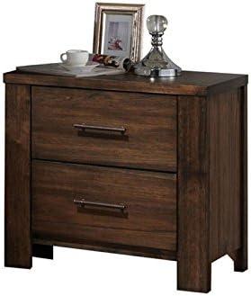 ACME Furniture Merrilee 2 Drawer Nightstand in Oak