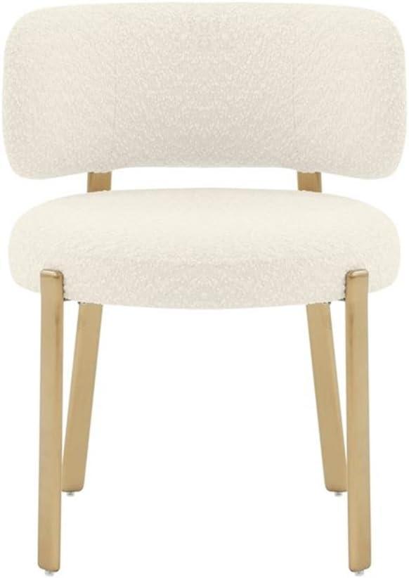 Pemberly Row Modern / Contemporary Cream Boucle Dining Chair