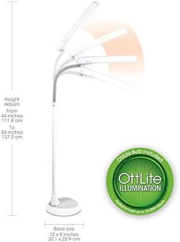 OttLite 24 Watt Floor Lamp with Flexible Neck