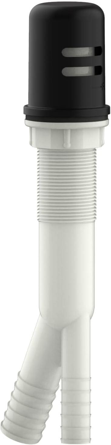 Design House 557702 Dish Washer Air Gap with Cover, Prevent Drain Water Back up, Matte Black