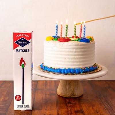 Diamond Greenlight Long Reach Matches, Large Strike on Box Style, 75 Count Ignitions 9.5" Long