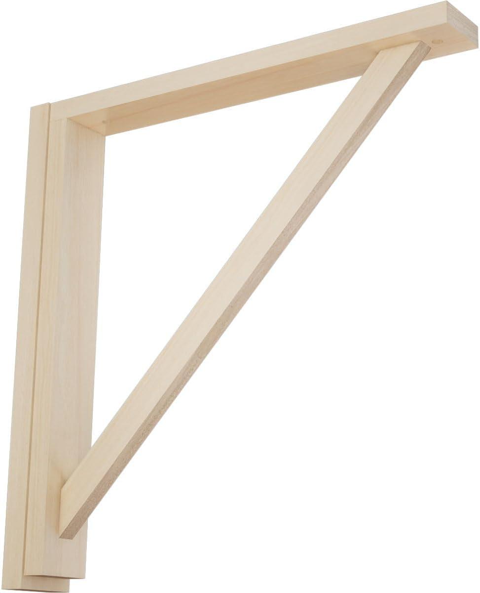Ekena Millwork Traditional H 2.5'' W D Wood Bracket / Corbel