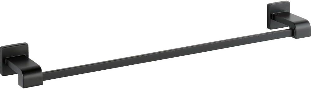 Ara 24 in. Wall Mount Towel Bar Bath Hardware Accessory in Matte Black