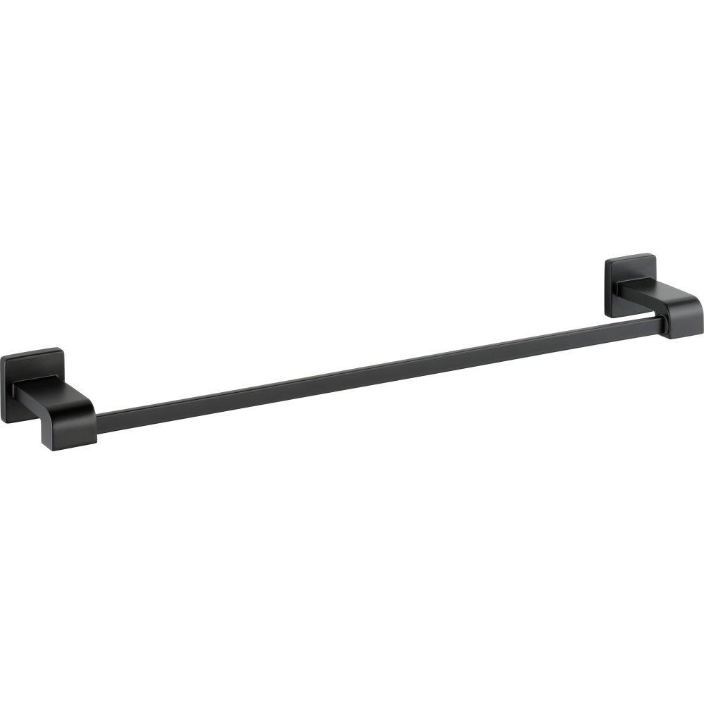 Delta Ara 24 in. Wall Mount Towel Bar Bath Hardware Accessory in Matte Black 77524-BL