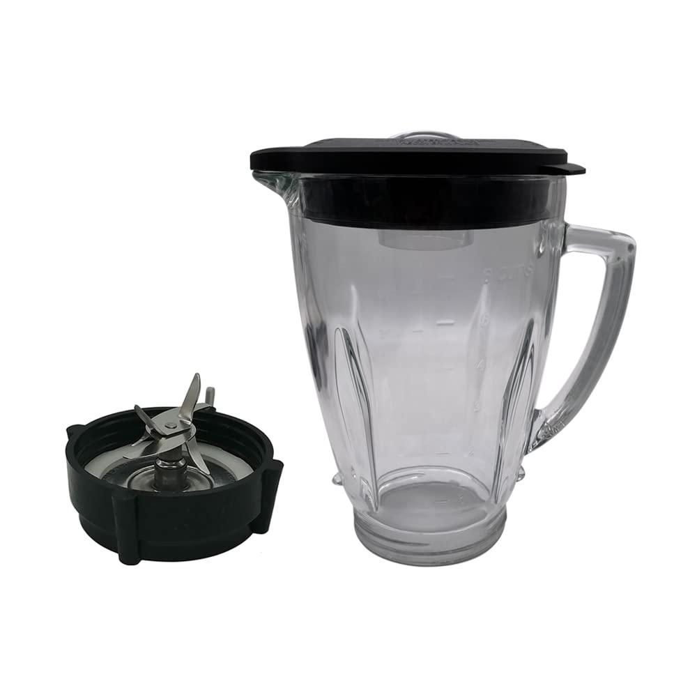 6-Cup Glass Jar Replacement Part 124461, Includes Lid, Compatible with Classic Series Blender