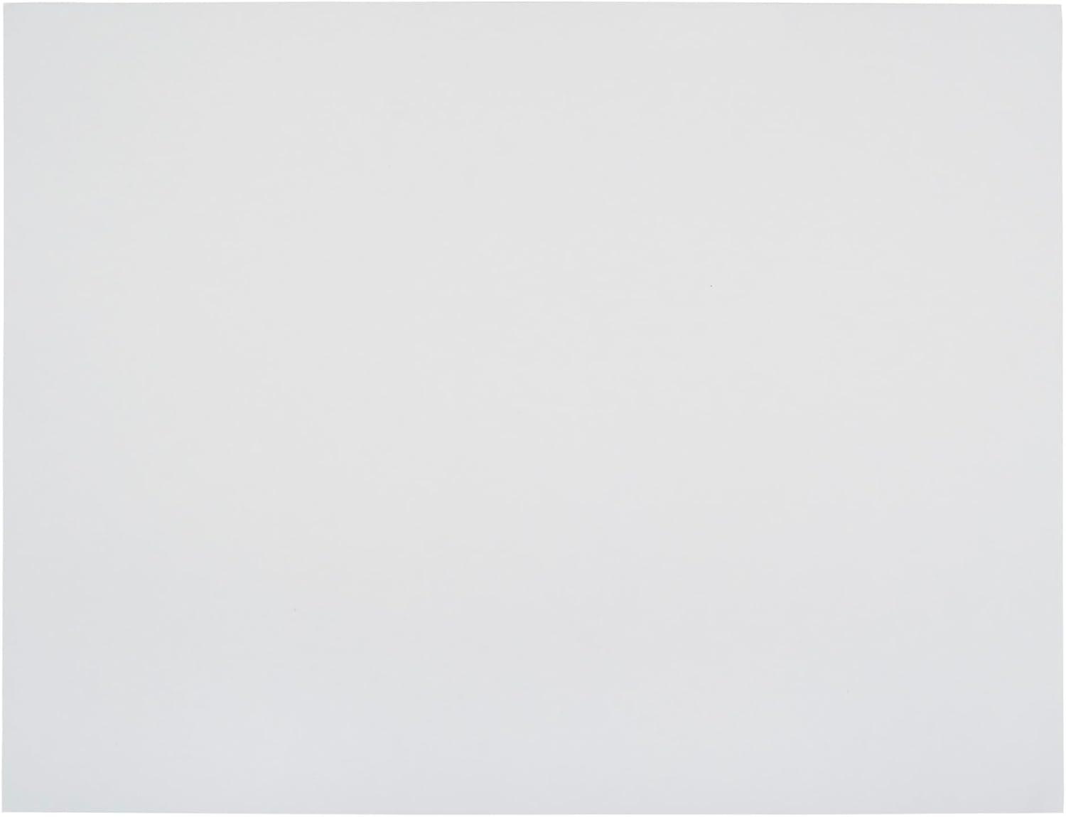 School Smart Railroad Board, 22 x 28 Inches, 4-Ply, White, Pack of 25