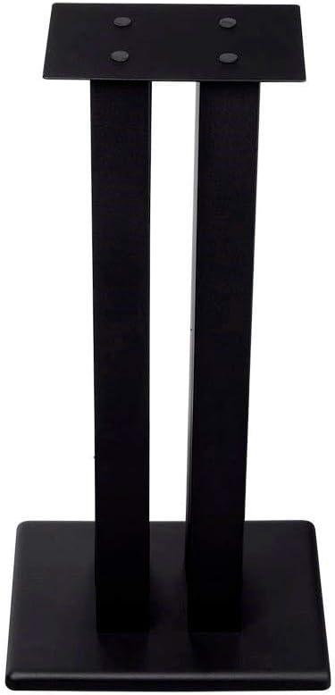 Monolith 24 Inch Speaker Stand (Each) - Black | Supports 75 lbs, Adjustable Spikes, Compatible With Bose, Polk, Sony, Yamaha, Pioneer and others