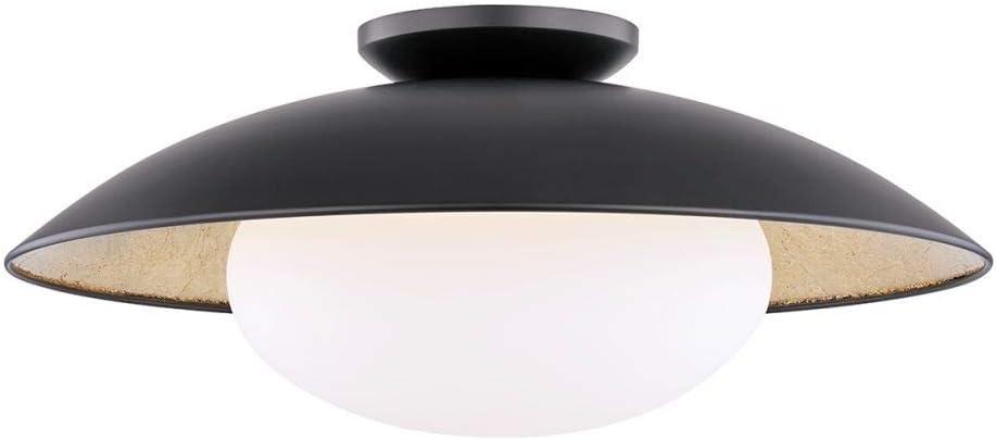 Quinn Semi-Flush Light - Black / Large