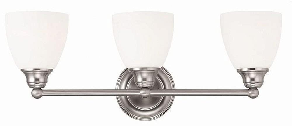 Livex Lighting Somerville 3 - Light Vanity in  Brushed Nickel