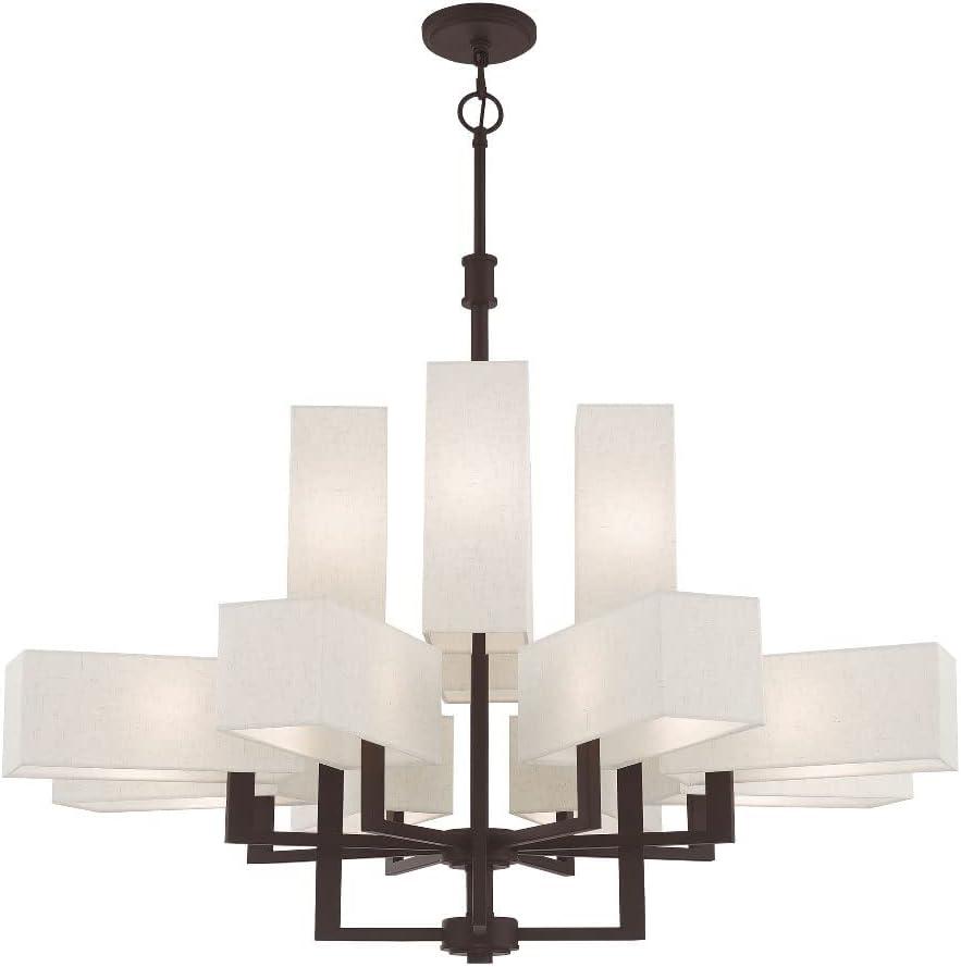 Livex Lighting Rubix 12 - Light Chandelier in  Bronze