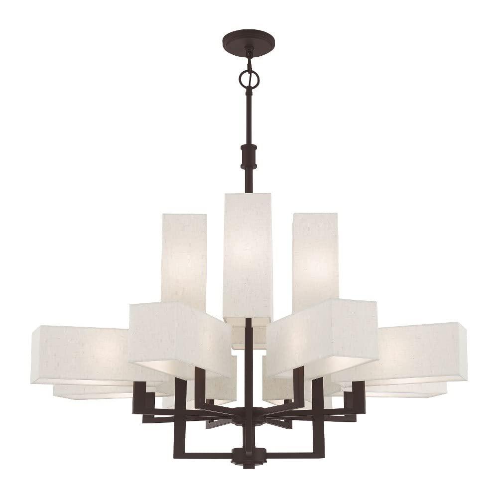 Livex Lighting Rubix 12 - Light Chandelier in  Bronze