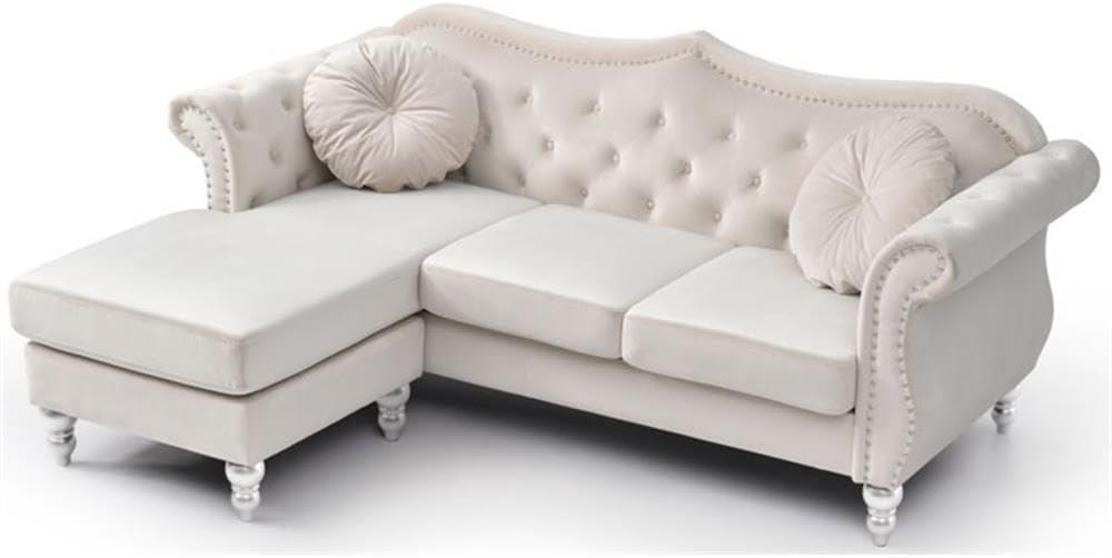 Hollywood 3 - Piece Velvet Sectional