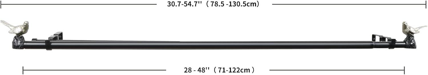 Meriville Adjustable Double Curtain Rod
