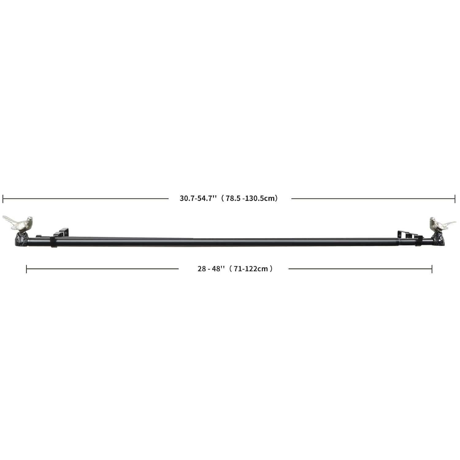 Meriville Adjustable Double Curtain Rod