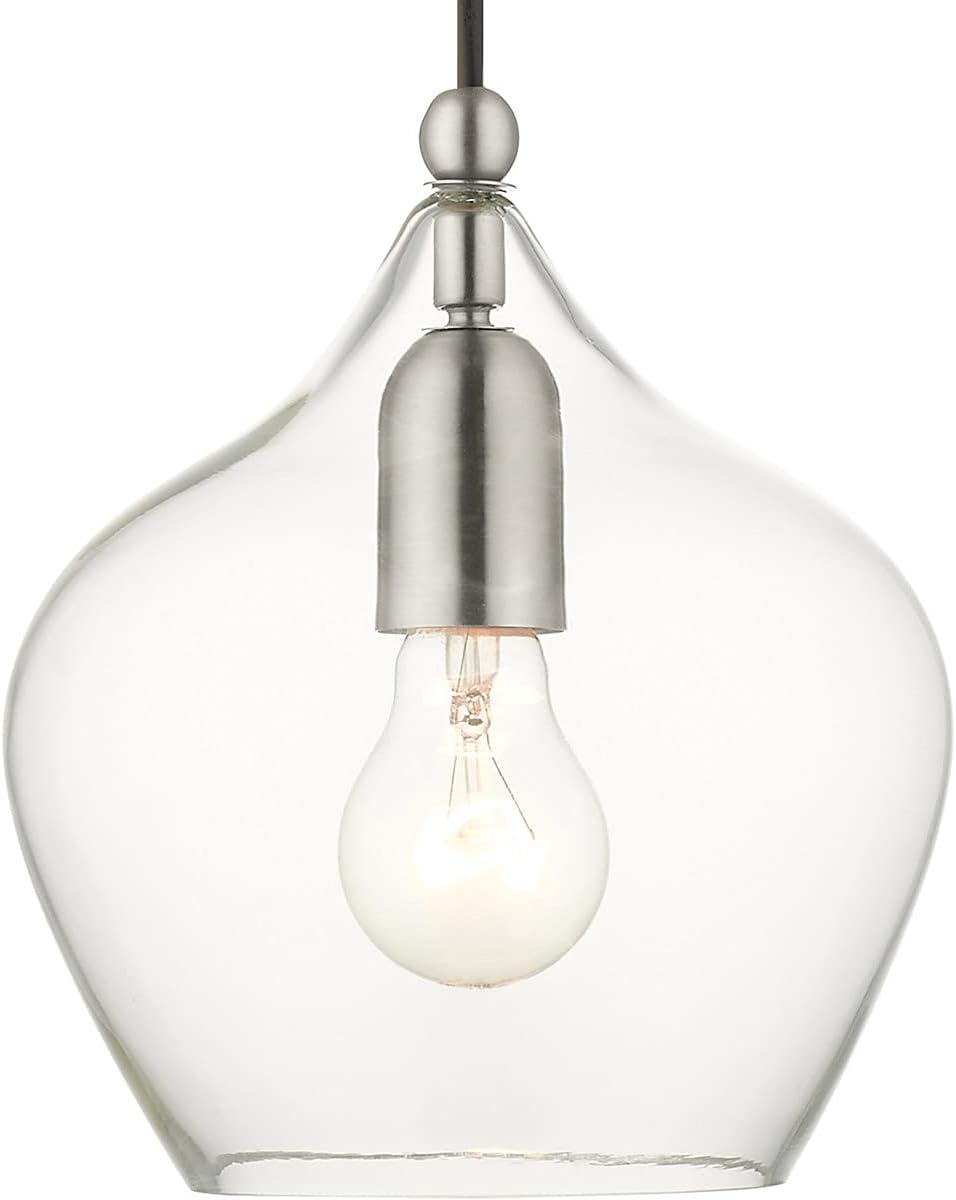 Livex Lighting Pendants 1 - Light Pendant in  Brushed Nickel