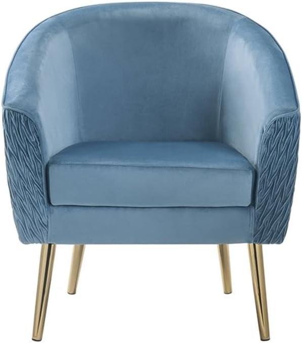 ACME Benny Accent Chair in Velvet and Gold