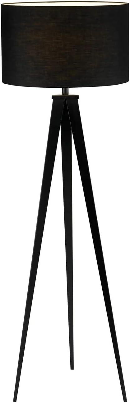 Director Collection Tripod Standing Lamp with Drum Shade: Modern Home Decor - Adesso