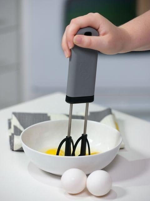 Jokari Easy Whisk One-Handed Mixer for Simple Whisking for Cooks of Any Age.  Dual Beaters to Mix, Stir and Blend Ingredients Quickly