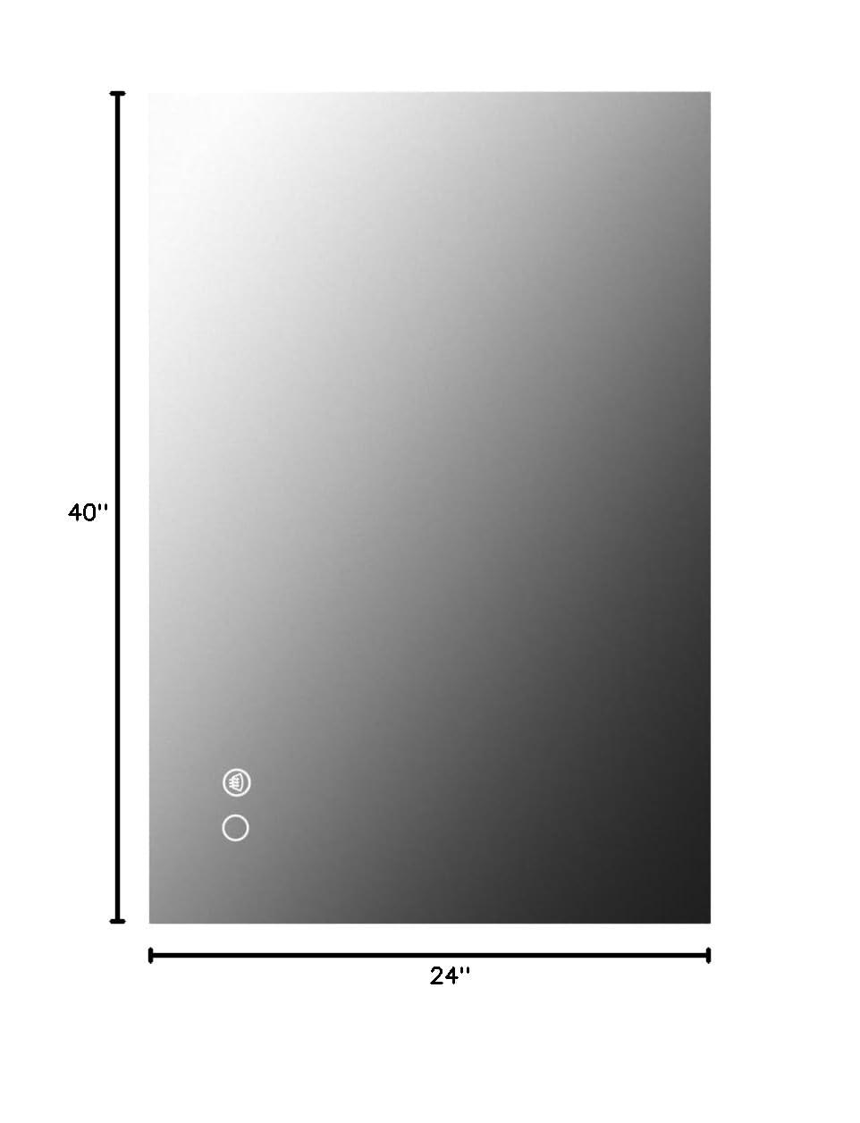 Ivy Bronx Keonjinn 40 X 24 In LED Bathroom Mirror With Lights, Adjustable 3 Color Lights, LED Vanity Mirror, Wall Mounted Anti-Fog Dimmable Mirror, UL Listed LED Driver, HD Tempered Glass(Horizontal/Vertical)