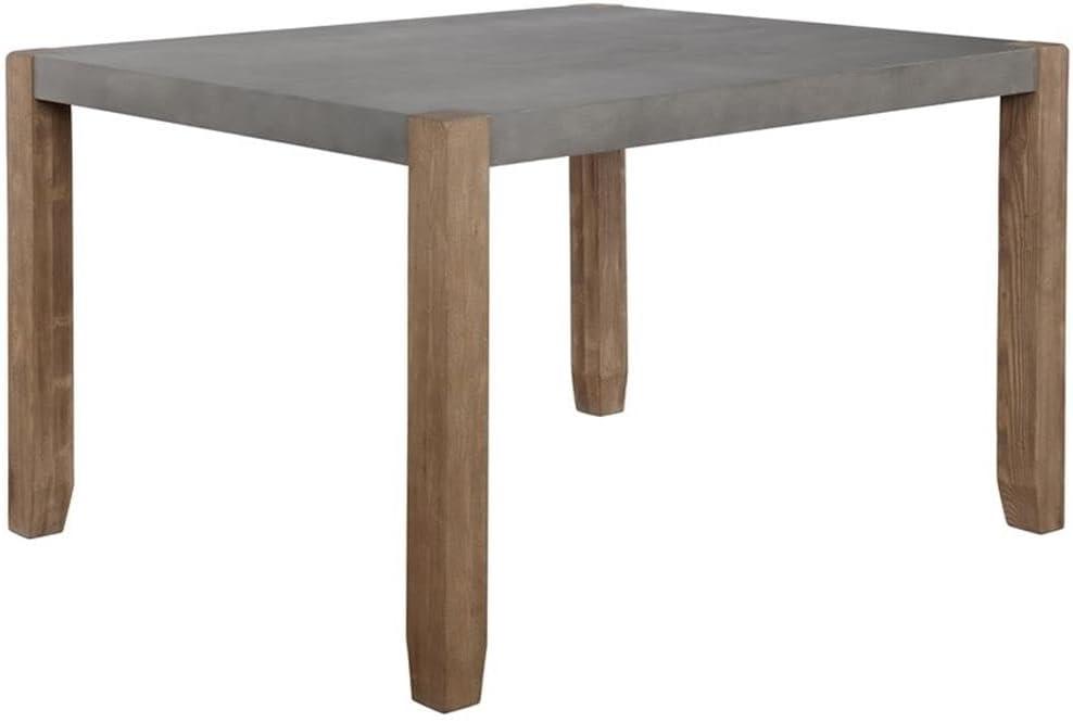 Alaterre Newport 30"H Faux Concrete and Wood Loft Dining Table