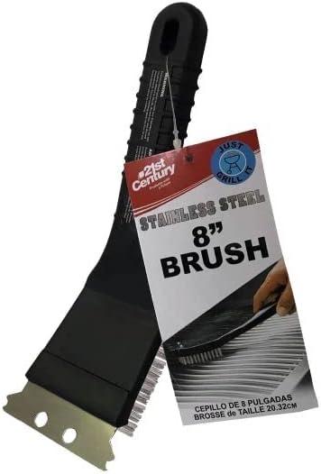 21St Century Product B65A4 Bbq Grill Brush with Scraper - 8 in.