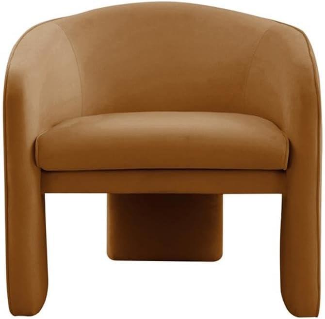 TOV Furniture Marla Cognac Velvet Accent Chair