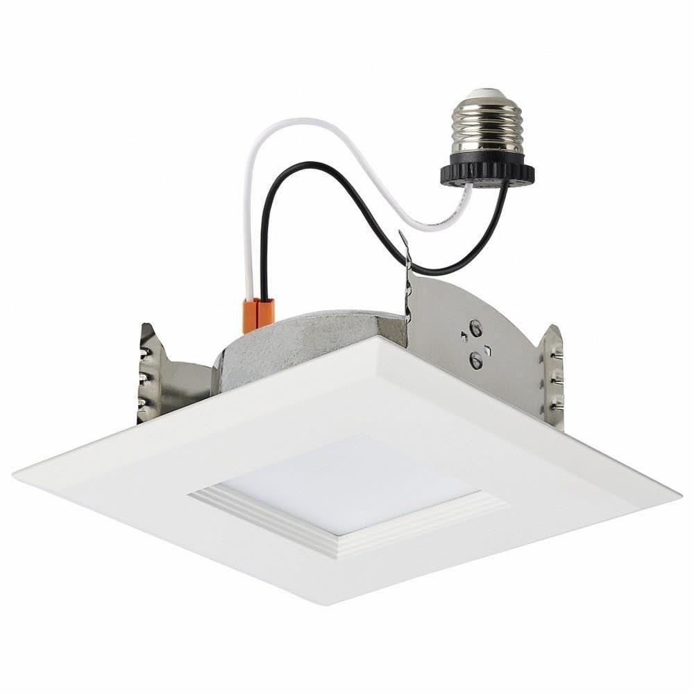 6.7 Wattage Square Downlight LED Retrofit 4" CCT Selectable