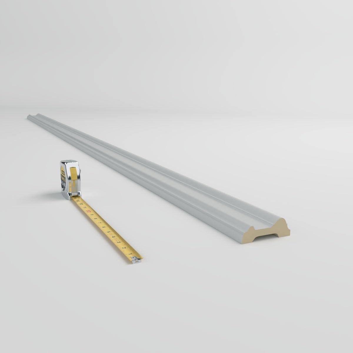 Ekena Millwork 3 5/8"H x 1 1/4"P x 94 1/2"L Bedford Chair Rail (Set of 2)