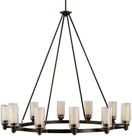 Twelve Light Chandelier With Soft Contemporary Inspirations 41 Inches Tall By 44.5 Inches Wide-Olde Bronze Finish Kichler Lighting 2347Oz